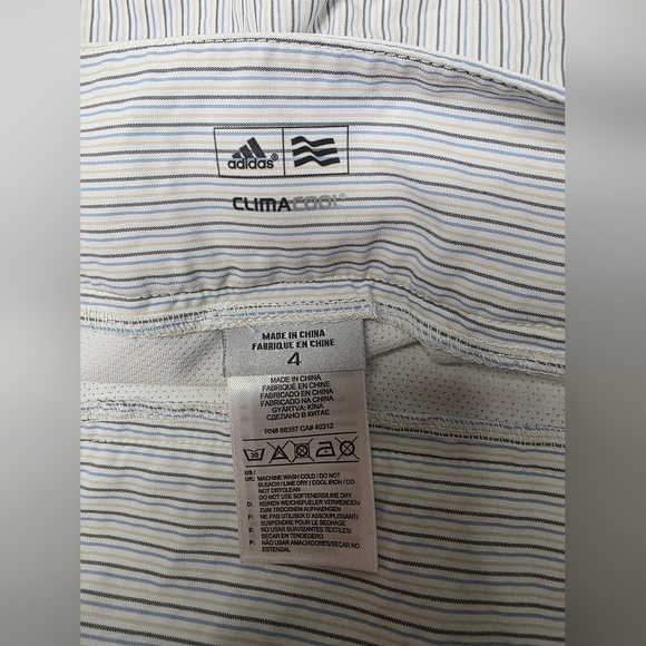 SEE DETAILS - Adidas Womens Size 4 Skort Striped ClimaCool - Picture 8 of 16